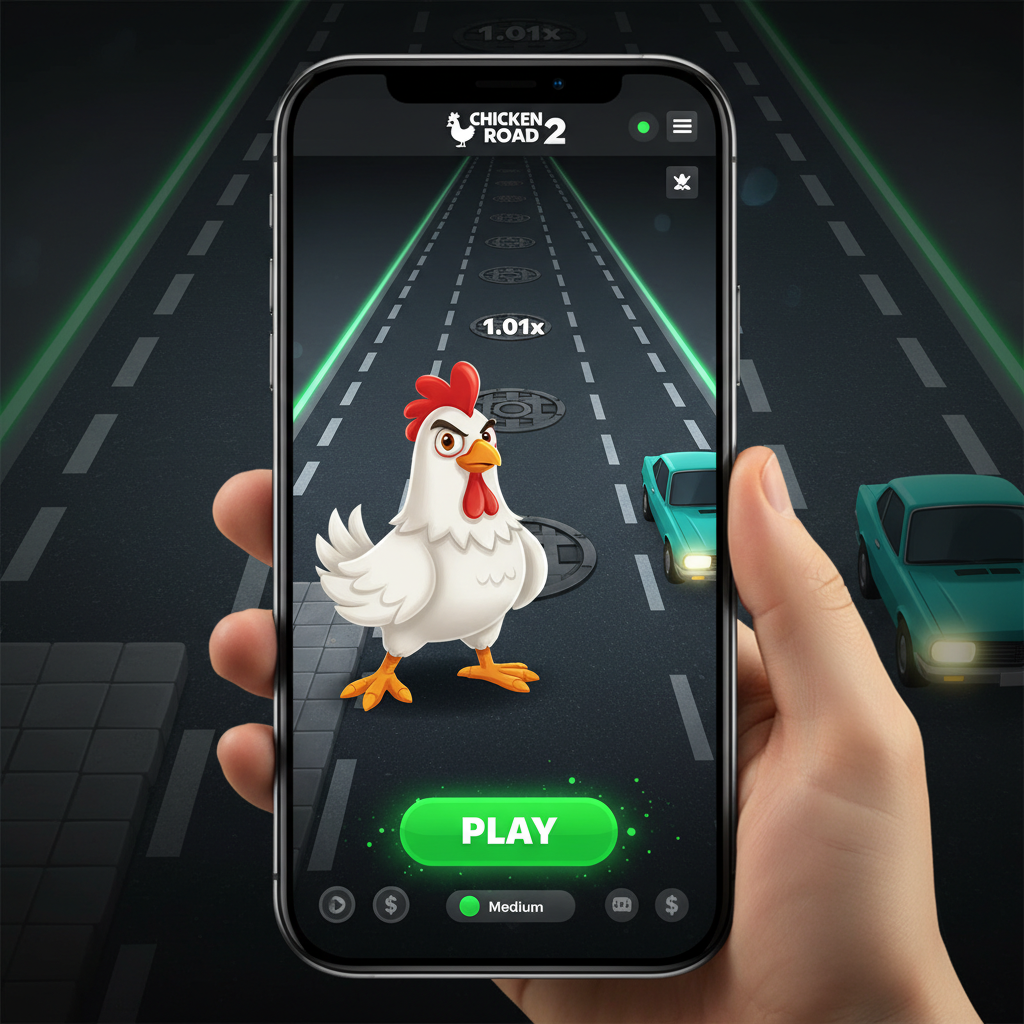 Chicken Road 2 sur écran de smartphone - version mobile pour la France