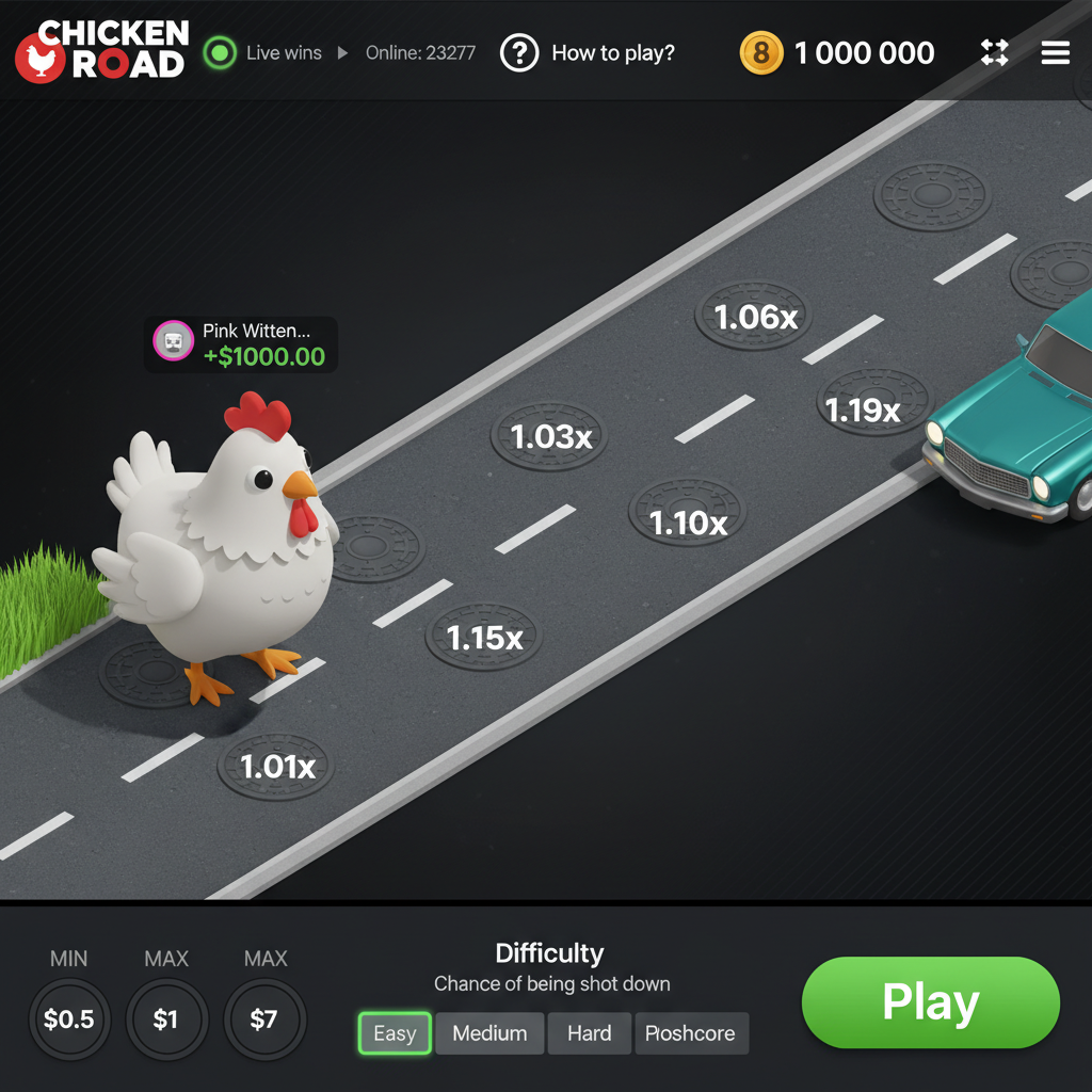 Chicken Road 2 par InOut - Test complet du crash game avec multiplicateurs